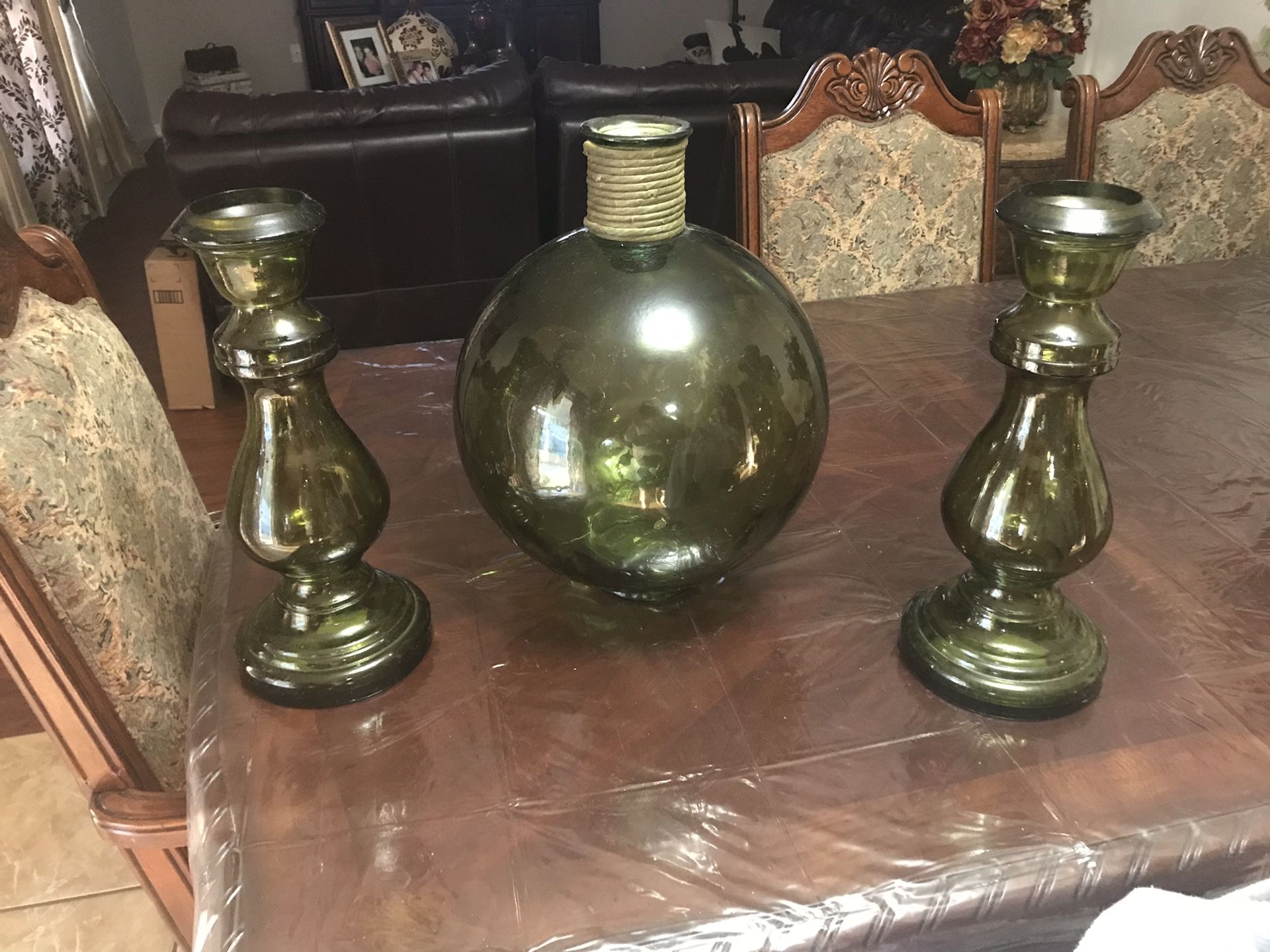 candle holders and base