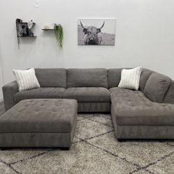 Gray Sectional Couch - Free Delivery 🚚 