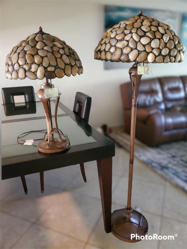 2 Genuine Natural Stones Lamp Colour Creations Timeless Serenity By Tania Bricel