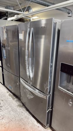 Whirlpool - 36 in. 25.2 cu. ft. Standard Depth French Door Refrigerator in Fingerprint Resistant Stainless Steel