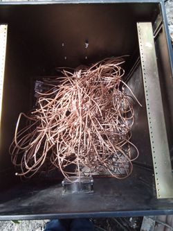 Appprox 35 to 45 lbs. Barebright Copper ground wire, Clean
