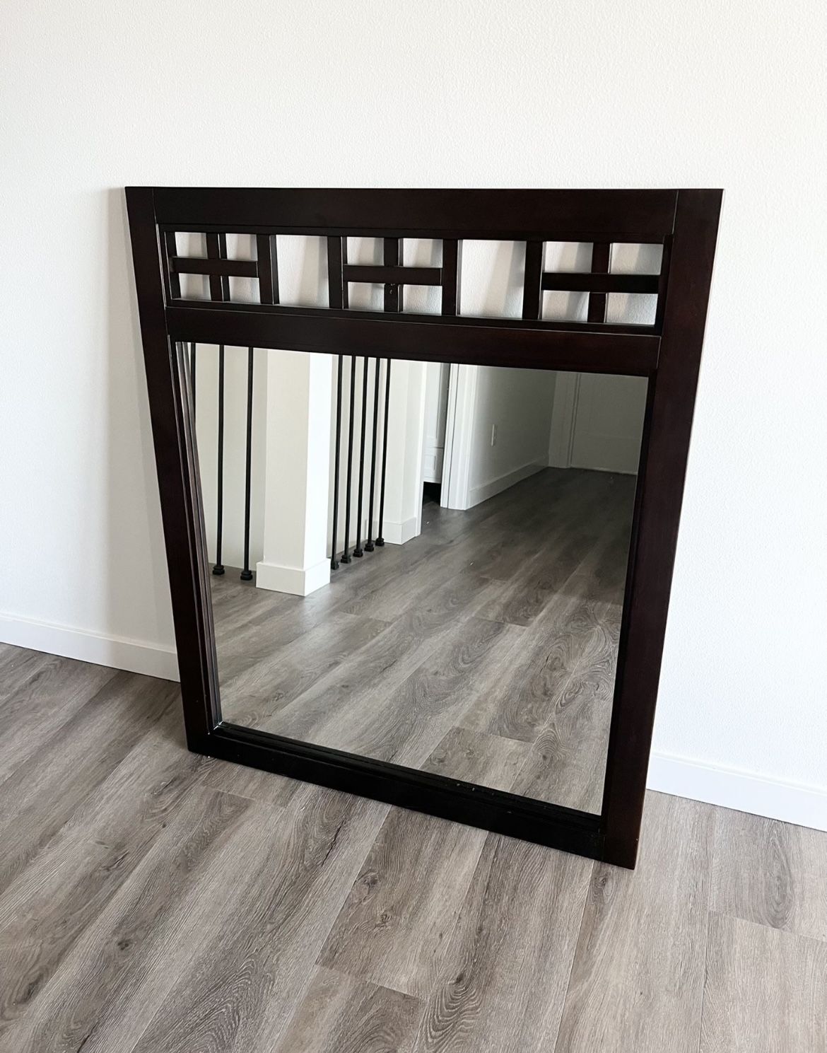 Brown Wooden Mirror