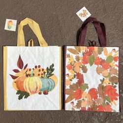 2 Brand new Autumn Halloween reusable bags