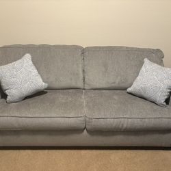 Gray Sleeper Sofa-Queen
