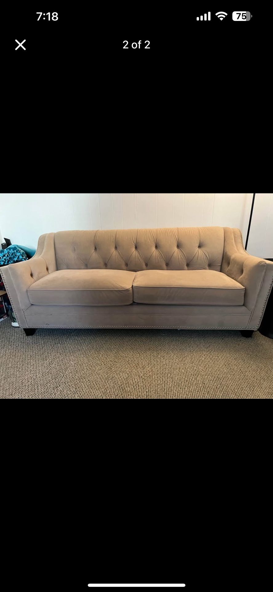 Couch L:82” x W:32” | Great Condition