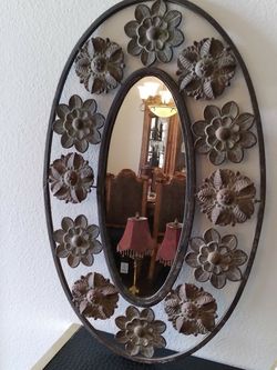 Oval  Metal Mirror