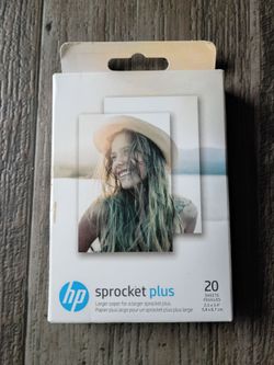 HP Sprocket 2.3 x 3.4” Zink Sticky-backed Photo Paper (20 Sheets)