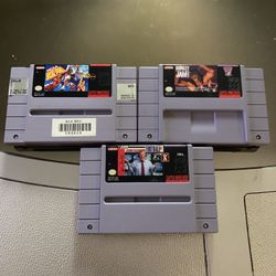(3) Super Nintendo Games 