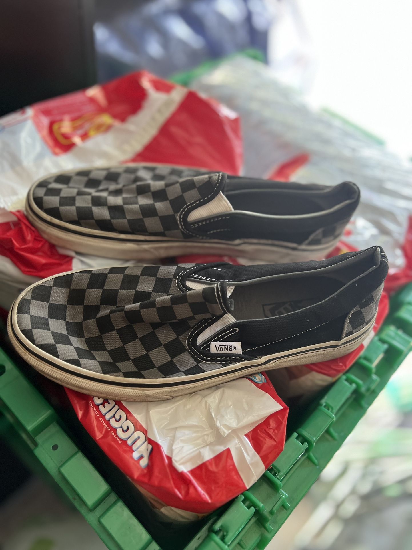Vans Classic Black And Gray Chex Unisex