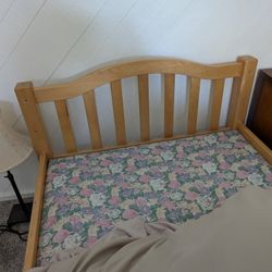 Free All Wood Twin Bed Frame With Board 
