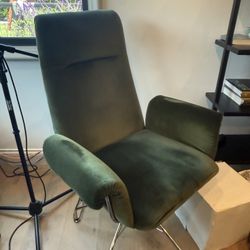 Green Velvet Office Chair 