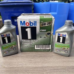 10 Bottles Mobil 1 Ow-20 Oil