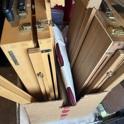 2 Wooden Travel Easels