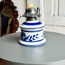 Vintage Oil Hurricane Lamp 7x5x7