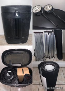 Instand 8x7 ft Pop-Up Trade Show Display Complete Turnkey Kit w/ Lights 