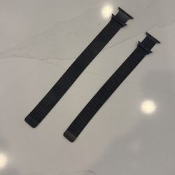  His/Hers Slate Milanese Loop apple watch magnetic bands. 