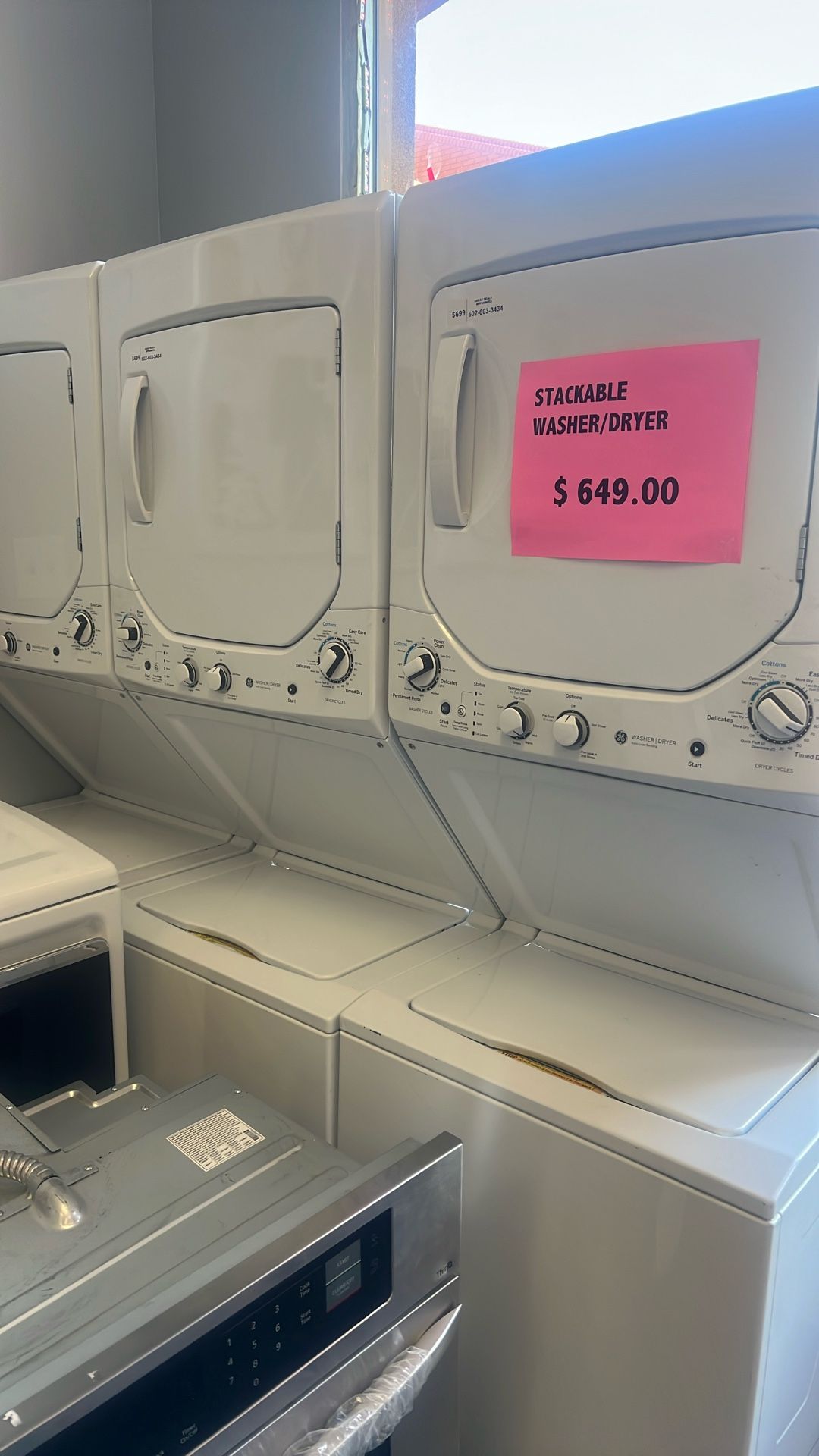 Ge Stackable Washer And Dryer Set