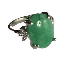 ADVENTURA JADE POLISHED STAINLESSSTEEL  FOREVER WEAR SILVER  NEW SIZE 5 RINGp