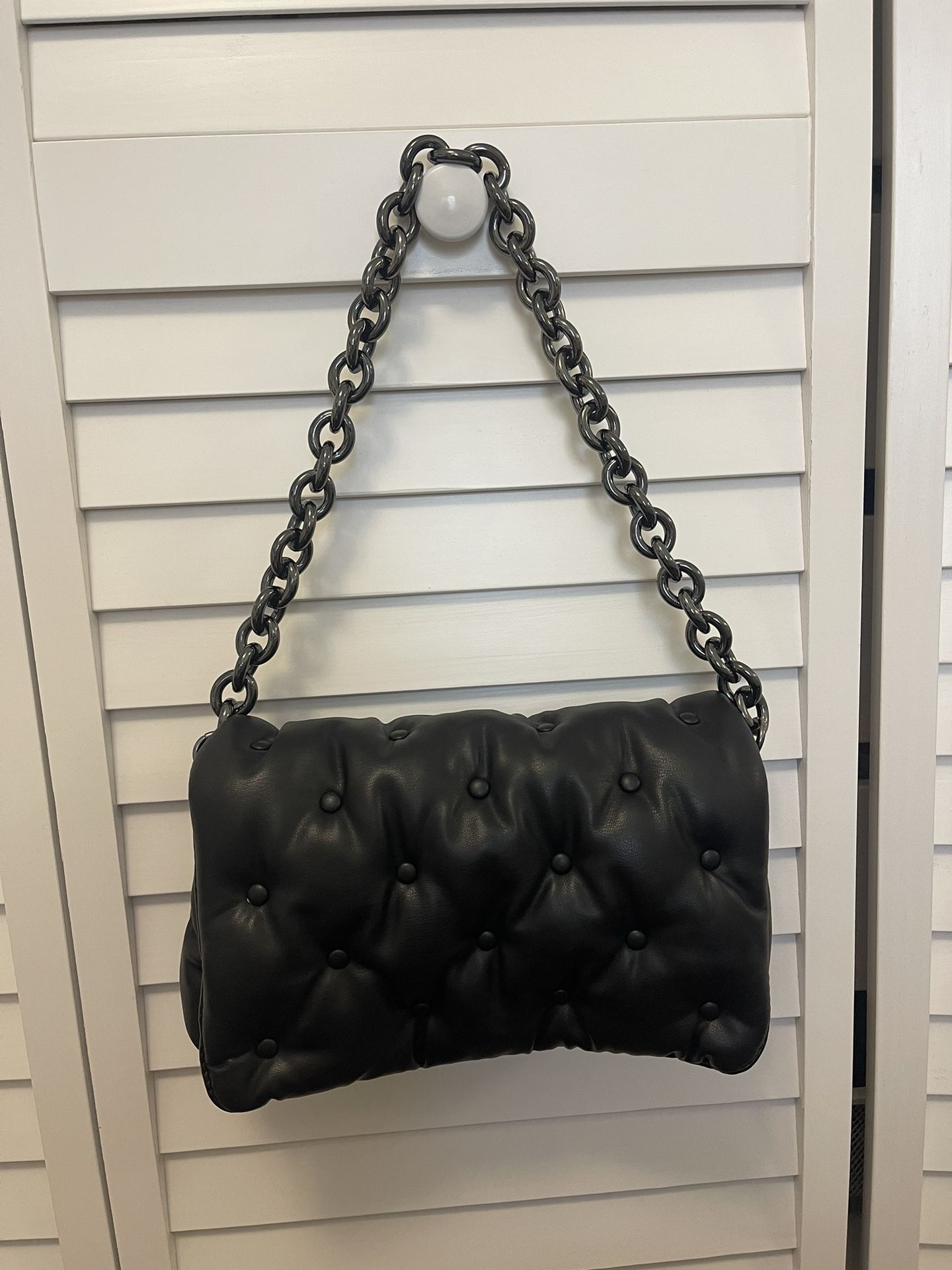 Zara Black Leather Bag