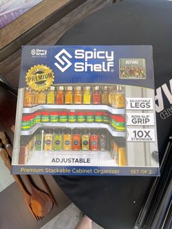 Spicy Shelf Premium Edition/ Easy Slide Adjustment/ Set of 2
