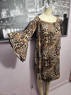 Size 2X/3X Leopard Print Cheetah Dress