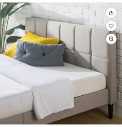 QUEEN SIZE UPHOLSTERED PLATFORM BED FRAME/no mattress INCLUIDED