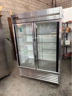 True two door display cooler