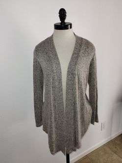 Women's Gray Marled Open Front Cardigan Size XL