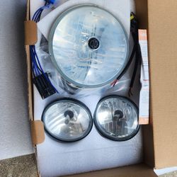 Harley Davidson Tri Beam HeadLight Set