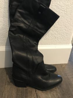 Vince camuto leather knee-high boots