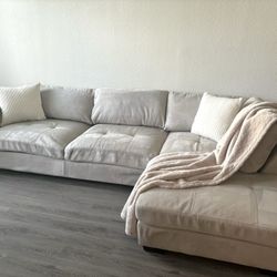 Free Delivery - Gray Sectional Sofa/Couch