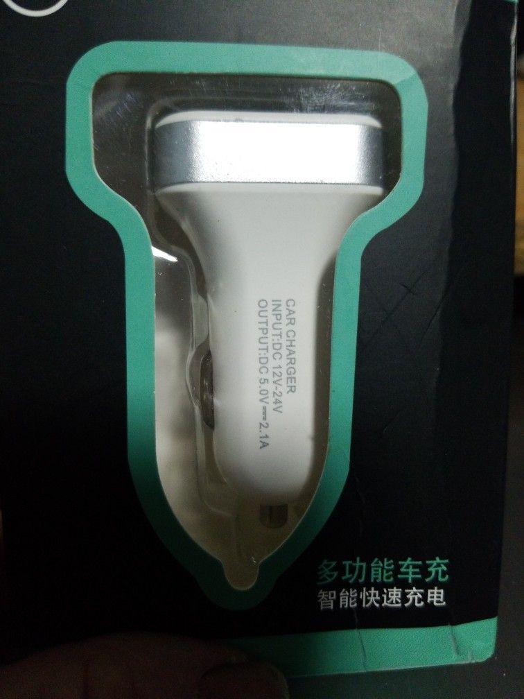 Fast Charging Car Charger For Iphone, Android, Or Tablets