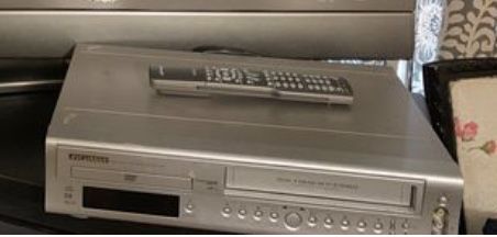 DVD and cassette player