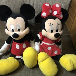 Mickey & Minnie Stuffed Animals