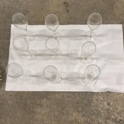Vintage Crystal Wine Cups