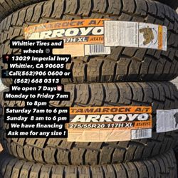 SET OF NEW TIRES 275/55R20 ARROYO AT , INCLUDING MOUNTING AND BALANCING. ASK ME FOR ANY SIZE OR BRAND