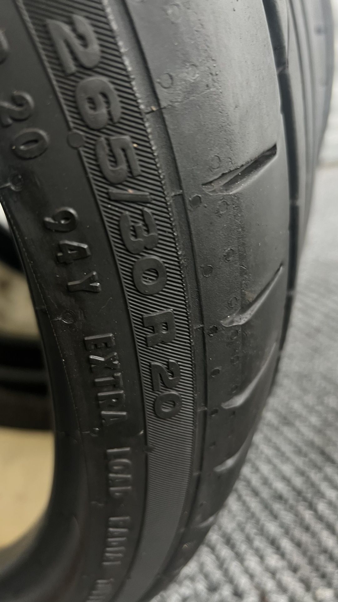 265/30/20  Continental 2 Tires 