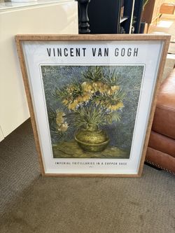 Van Gogh Imperial Fritillaries Framed Wall Decor. From Home Goods