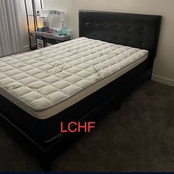 NEW QUEEN BED FRAME WITH MATTRESS 