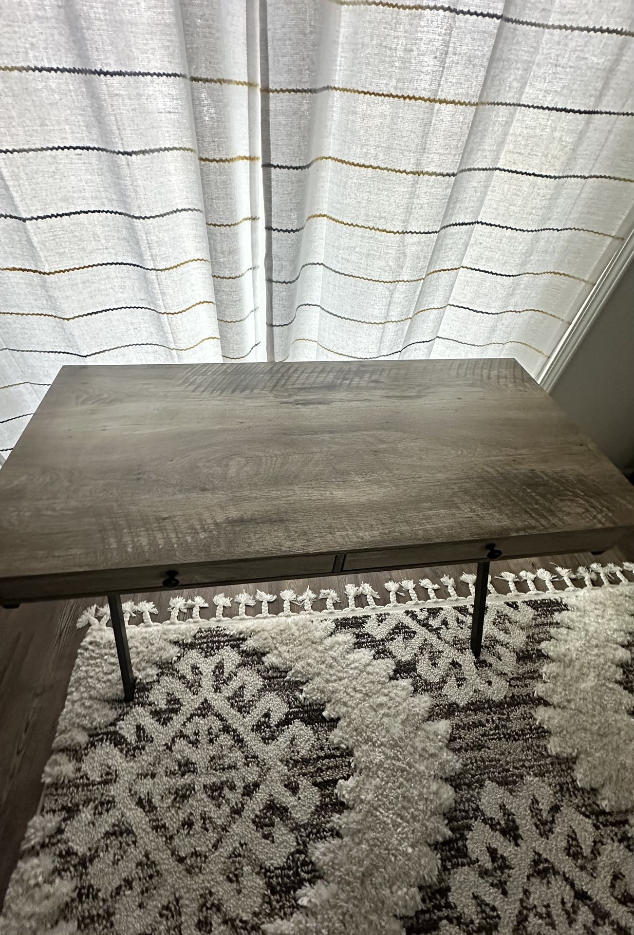 Rustic 2 drawer desk/entryway table