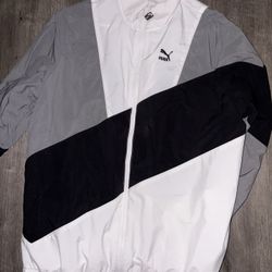 puma collared sweater size XL fits like L