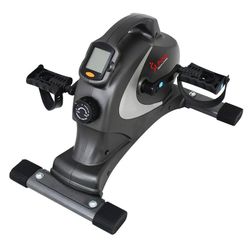 Sunny Health & Fitness SF-B0418 Magnetic Mini Exercise Bike, Gray