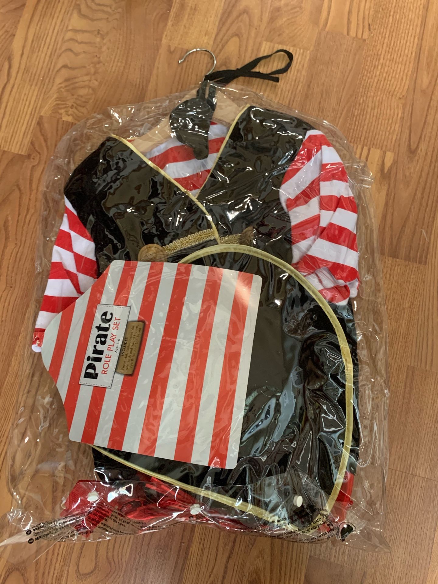 Pirate Halloween Costume size 3-6