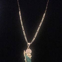 24” Gold-Filled San Judas Necklace 