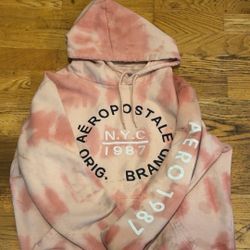Aeropostale pink tie-dye hoodie