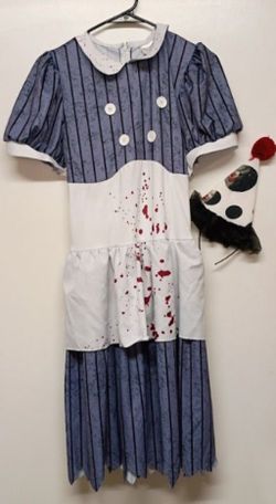 Creepy Doll Halloween Costume Dress, Women's size Medium.