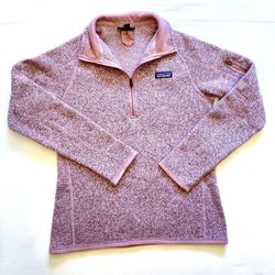Patagonia Better Sweater 1/4 Zip Pullover Purple Heather Fleece Women’s Size M