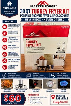 Master Forge 30 QT Turkey Fryer Kit