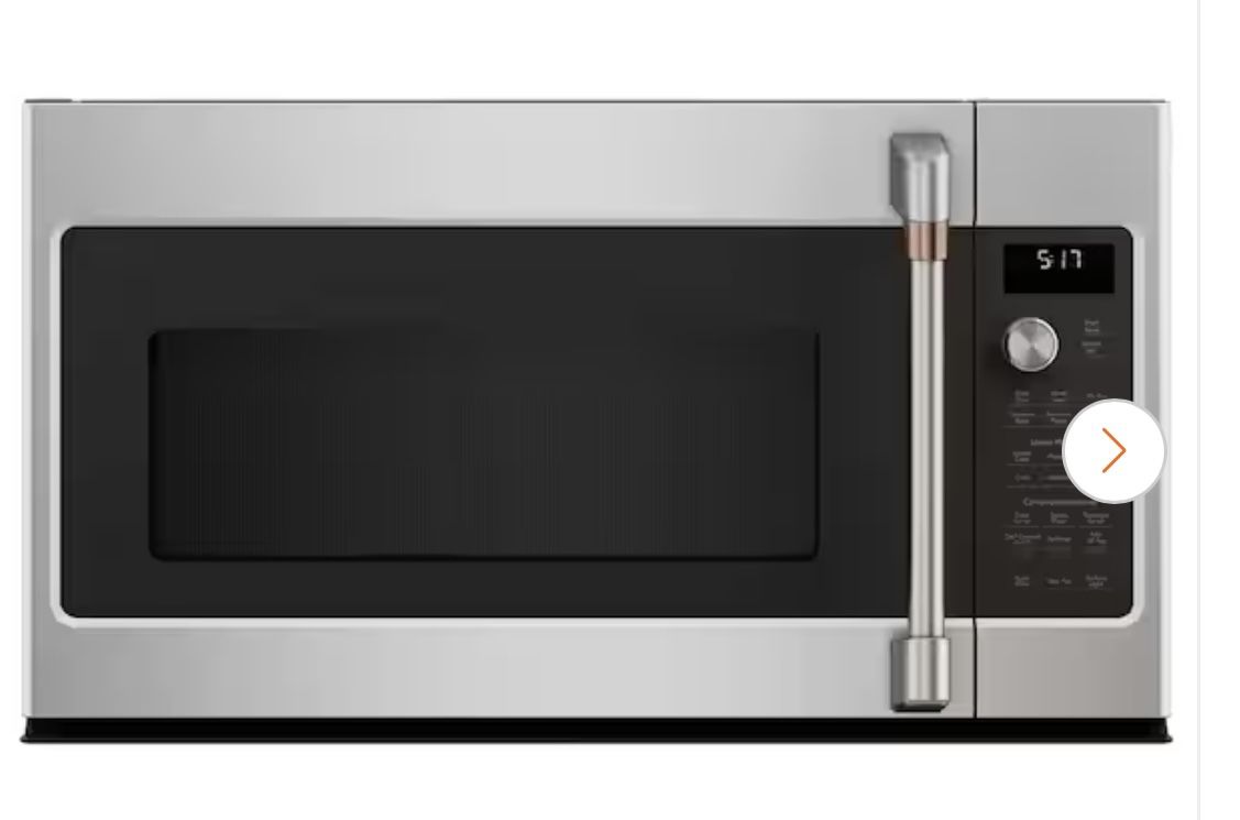 GE Cafe Microwave Over The Range In Stainless Steel
