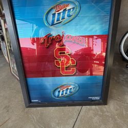 Miller Lite USC Mirror 